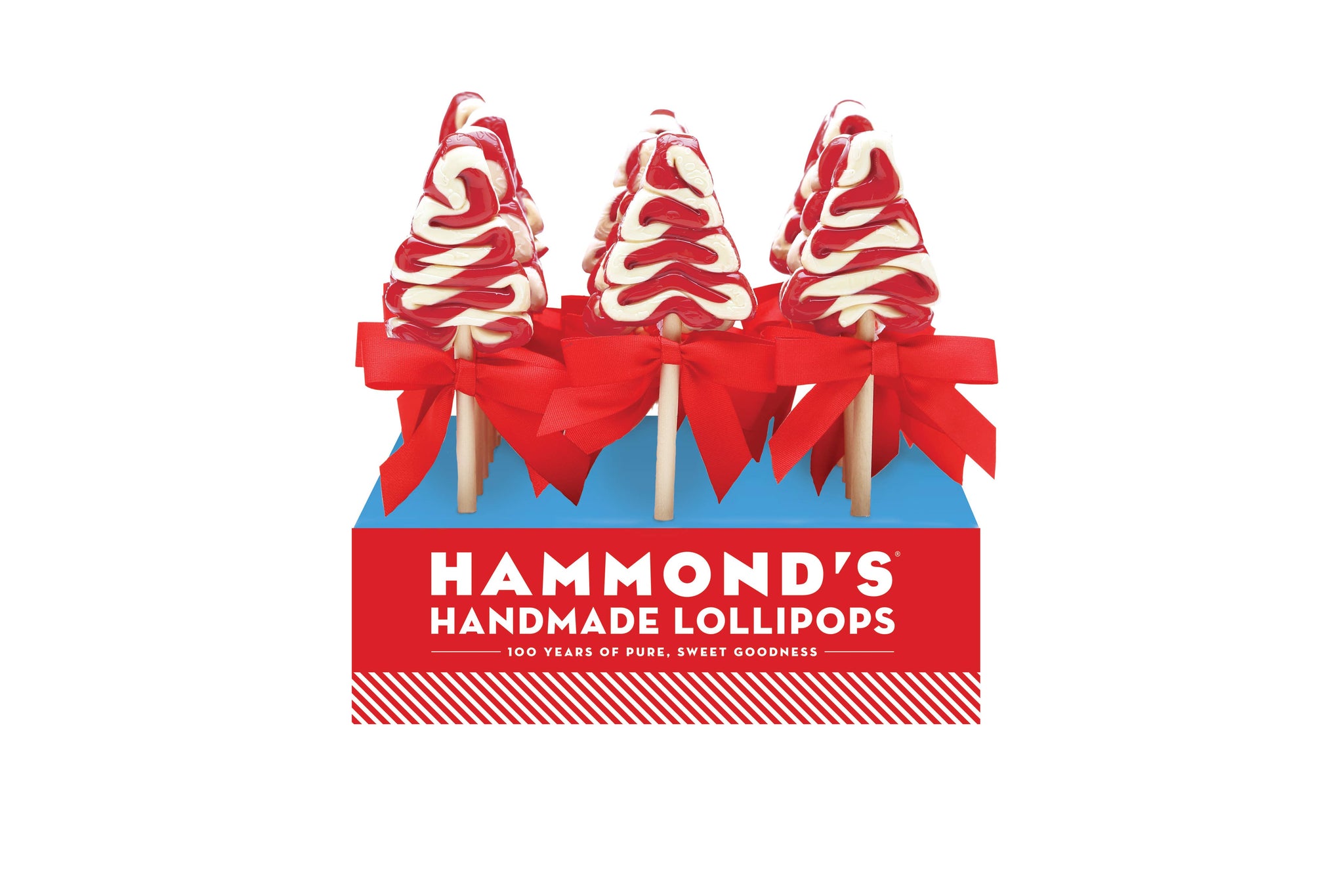 Hammond's Candies - Organic Holiday Tree Peppermint Lollipops