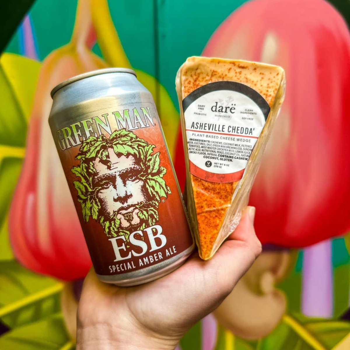 Darë Asheville Chedda Vegan Cheese Wedge Feasty Vegan