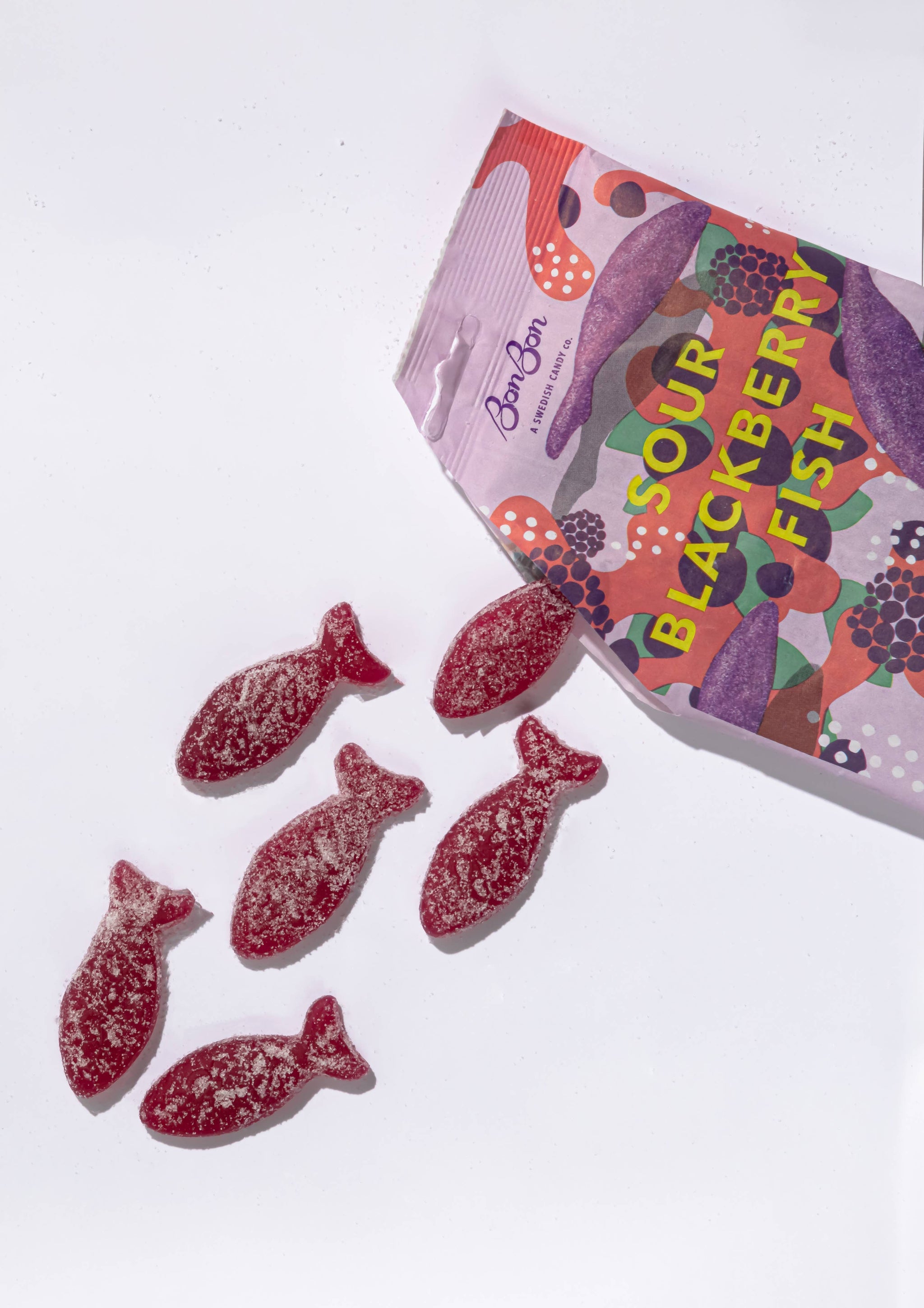 BonBon NYC - Sour Blackberry Fish - Swedish Candy – Feasty Vegan