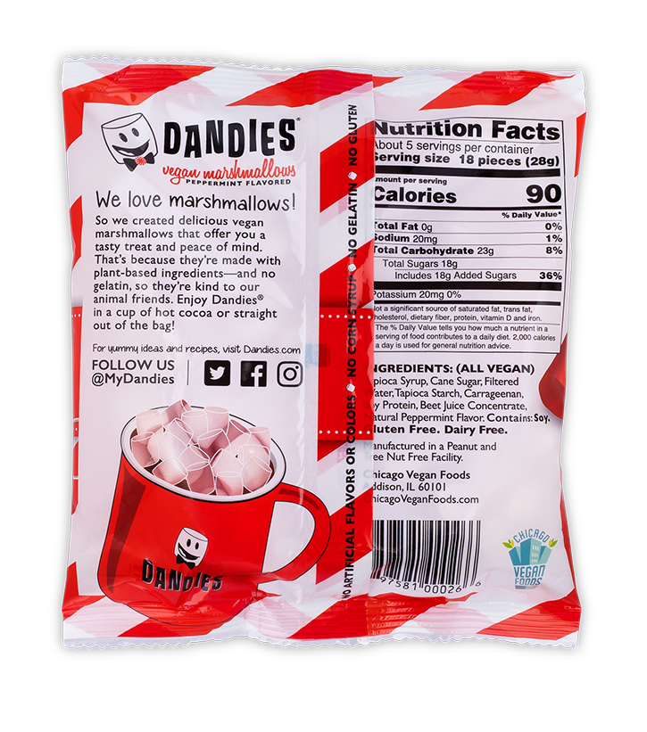 Dandies Peppermint Mini Marshamllows – Feasty Vegan